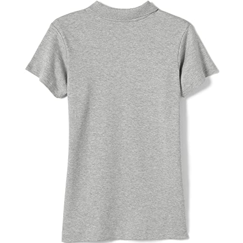 Image of Lands' End School Uniform Girls Short Sleeve Feminine Fit Interlock Polo Shirt