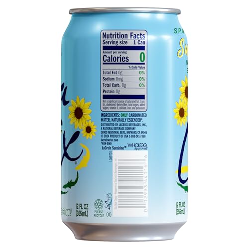 Image of La Croix Sparkling Water, Sunshine, 8 Pack - Zero Sugar, Zero Calories, Zero Sodium - Taste of Wonder