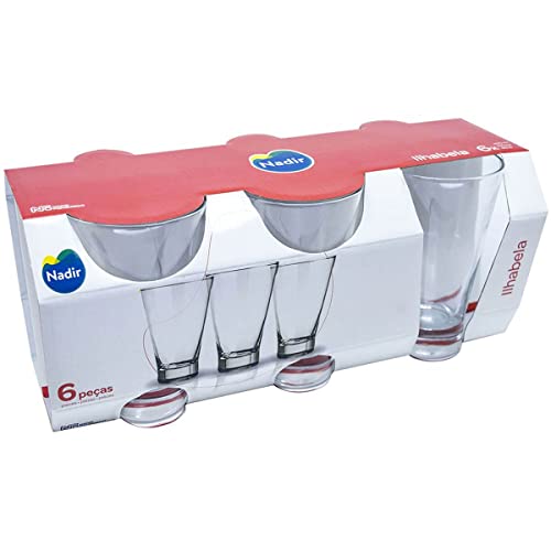 Jogo de 6 Copos Long Drink Ilhabela 400 ml Nadir Figueiredo