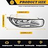 Front Bumper Fog Lights Pair Compatible with Corolla 2003 2004 Left & Right Halogen Fog Light Passenger & Driver Side 81220-02060 81210-02060