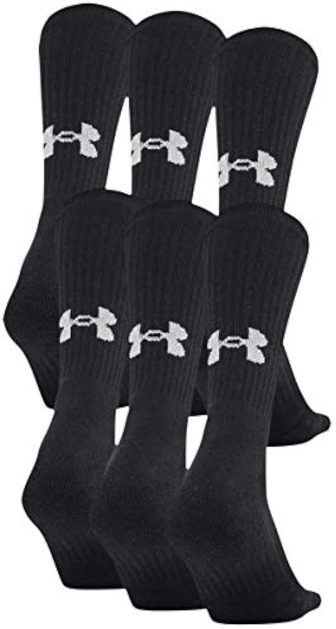 Under Armour Training Cotton Crew Socks, Multipairs