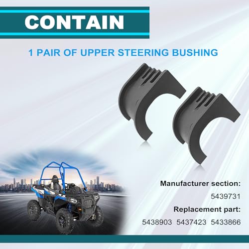 Image of Steering Upper Bushing Replacement Parts For Polaris Sportsman 300 400 500 600 700 800 RZR 570 800 Ranger XP 500 570 700 800 1000 2001-2021 Part Numbers 5439731