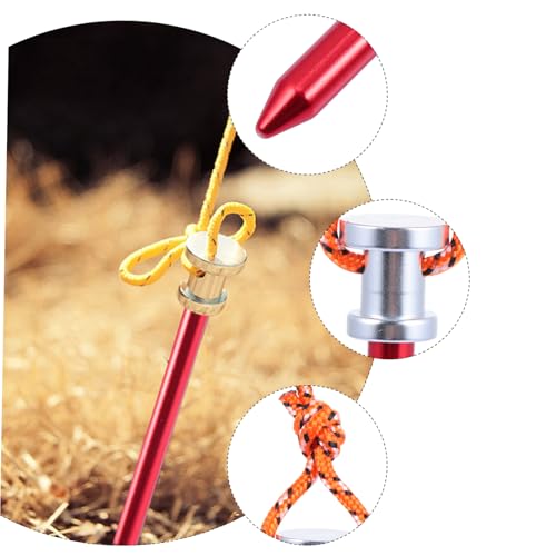 Clavos para carpas resistentes en acampadas familiares y suelo duro 6