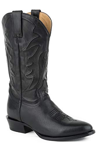 Ames Corded & Burnished Leather Boot Black / 8.5 / D