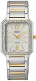 SEIKO SUP466 腕時計 女性用 クリスタルコレクション ソーラー ステンレスステル、真珠層, 真珠層。, Seiko Crystalsレディースソーラーステンレススチールマザーオブパール。