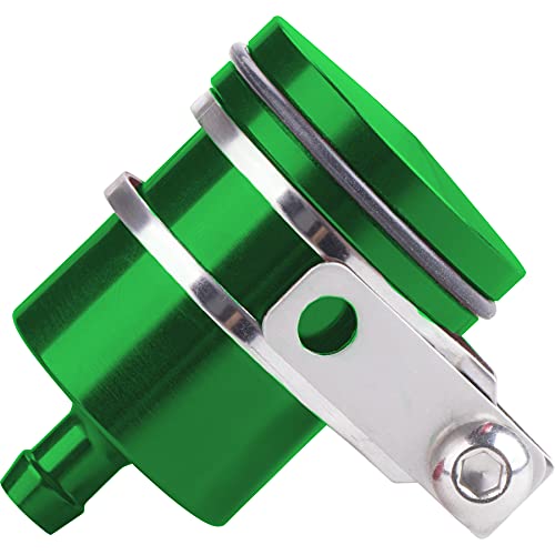 MRELC Universal Motorcycle Aluminum Brake Fluid Reservoir Oi...
