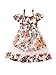 MAHUAOYIXI Vestito Bambina Ragazze con Fascia Vestito d 'Estate Bambina con Spalle Scoperte (White , 2-3 anni )