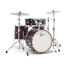 18x22 Bass Drum, 7x10 , 8x12 Rack Toms, 16x16 Floor Tom, 5.5x14 Snare Drum 7 Ply Maple 30 Degree Bearing Edge Triple Flanged Hoops Remo Drumheads