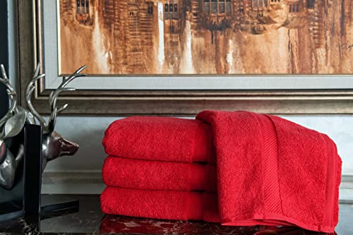 Akti Premium Bath Towels Set Of 4, Cotton Shower Towels For Bathroom Set, 700 Gsm Bath Towel Set, 27X54 Inches, Highly Absorbent & Quick Drying, Hotel Collection Towels - Hibiscus Towels #TOP5