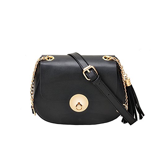 Sac à bandoulière portable noir parfait pour vos sorties d'été