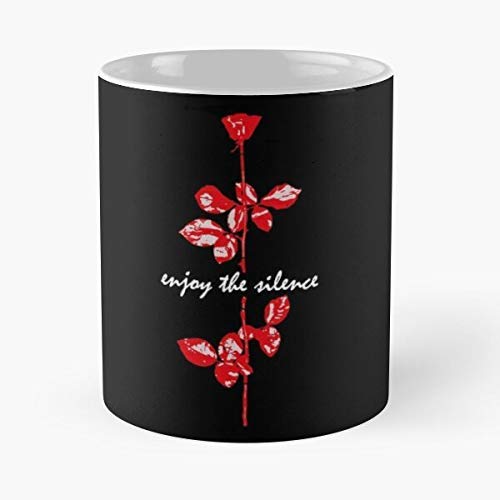Enjoy Depeche Devotee Rose Dm Mode Silence Devotees The Song - Best Ceramic Mug - Classic Mug for Coffee, Tea, Chocolate or Latte, Gift For Family members, and Friends On Birthday, Christmas