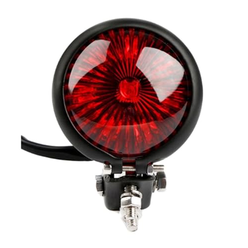 Feu stop moto 12V LED réglable noir pour projet custom et chopper vintage
