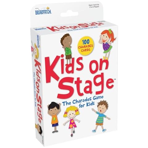 Briarpatch, Kids on Stage The Charades Card Game, Early Preschool Learning for Toddlers, Kindergarten and 1st Grade Cover