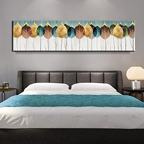Affiches abstraites et impressions sur toile arbre or 40x120 cm sans cadre