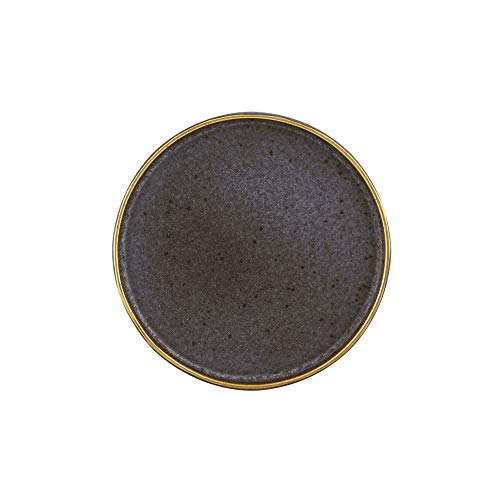 Casa Alegre Gold Stone Plate, Grey, Bronze