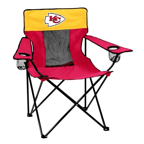 logobrands Officially Licensed NFL Kansas City Chiefs Unisex Elite Chair, One Size, Team Color