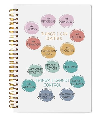 Journal de santé mentale Knibeo - Carnet anti-anxiété à spirales 14x21 cm