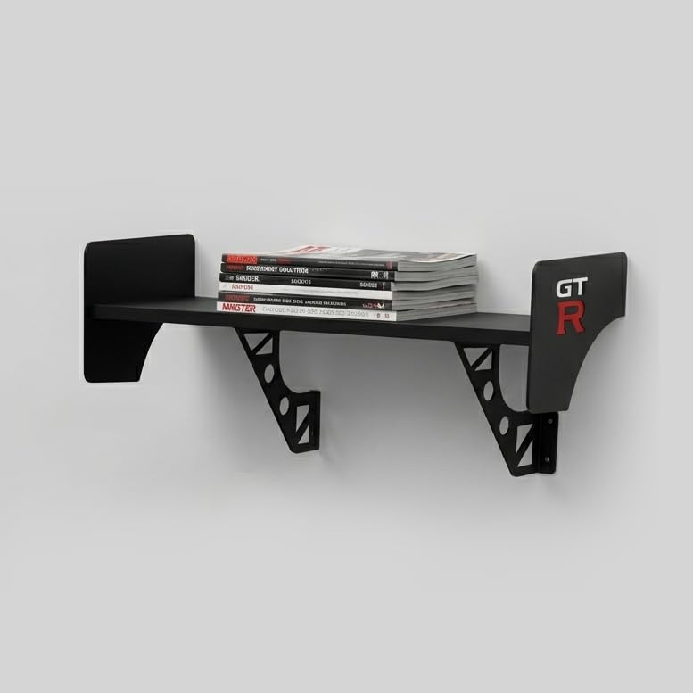 bestofCRAFT GTR Spoiler Shelf for Wall – 22 inches Spoiler Shelf for Home Setup, Office, Garage | Race Car Inspired Display Wall Shelf | Automotive Decor, Motorsports Furniture-image-33