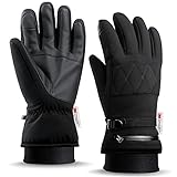 Flamino Winter Ski Gloves, Made with 3M Thinsulate Insulation, Waterproof Work Gloves with Touchscreen, Warm Snow Gloves for Women and Men in Cold Weathers