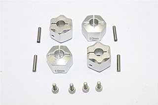 GPM For Thunder Tiger Kaiser XS Upgrade Parts Aluminum Wheel Hex (12mm X 10mm) - 4Pcs Set Silver