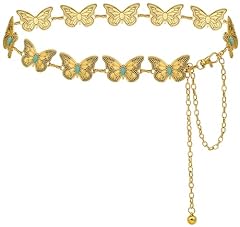 Gold Turquoise Butterfly
