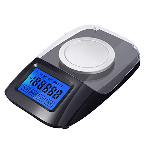 Báscula electrónica de bolsillo precisión 0.001g 50g miniatura 1