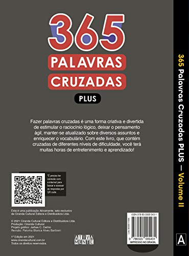 365 Palavras cruzadas plus - volume II: Volume 2