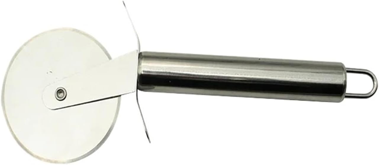 Stainless Steel Kitchen Pizza Cutter Wheel Server Tools Mooncake Shovel Waffle Cookies Dough Slicer Manual Pizza Cutter Wheel