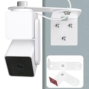 2Pack Metal Swivel Wall Mount Bracket for Wyze Cam Pan V3/V2, Wyze Cam V4/3/2 and Suitable for 1/4 inch Screws Security Camera ,Max Cover Both Sides of The House 300°, Indoor Outdoor Mount for Wyze