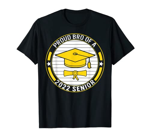 Proud Bro Of A 2022 Senior School Graduation Family T-Shirt