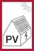 Produktbild Aufkleber Hinweis auf eine PV-Anlage gemäß DIN VDE 0100-712, Folie selbstklebend 14,8 x 10,5 cm (Photovoltaikanlage, Solar) praxisbewährt, wetterfest