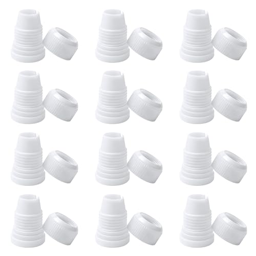 12 Pack Piping Bag Couplers Standard Plastic Couplers for Piping Tips and Icing Nozzles
