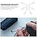 SHINEOFI Glasses Nose Pads Soft Silicone Non-Slip Replacement Nose Bridge Pads for Eyeglasses Support Comfortable Fit 1.06X0.82X0.27In