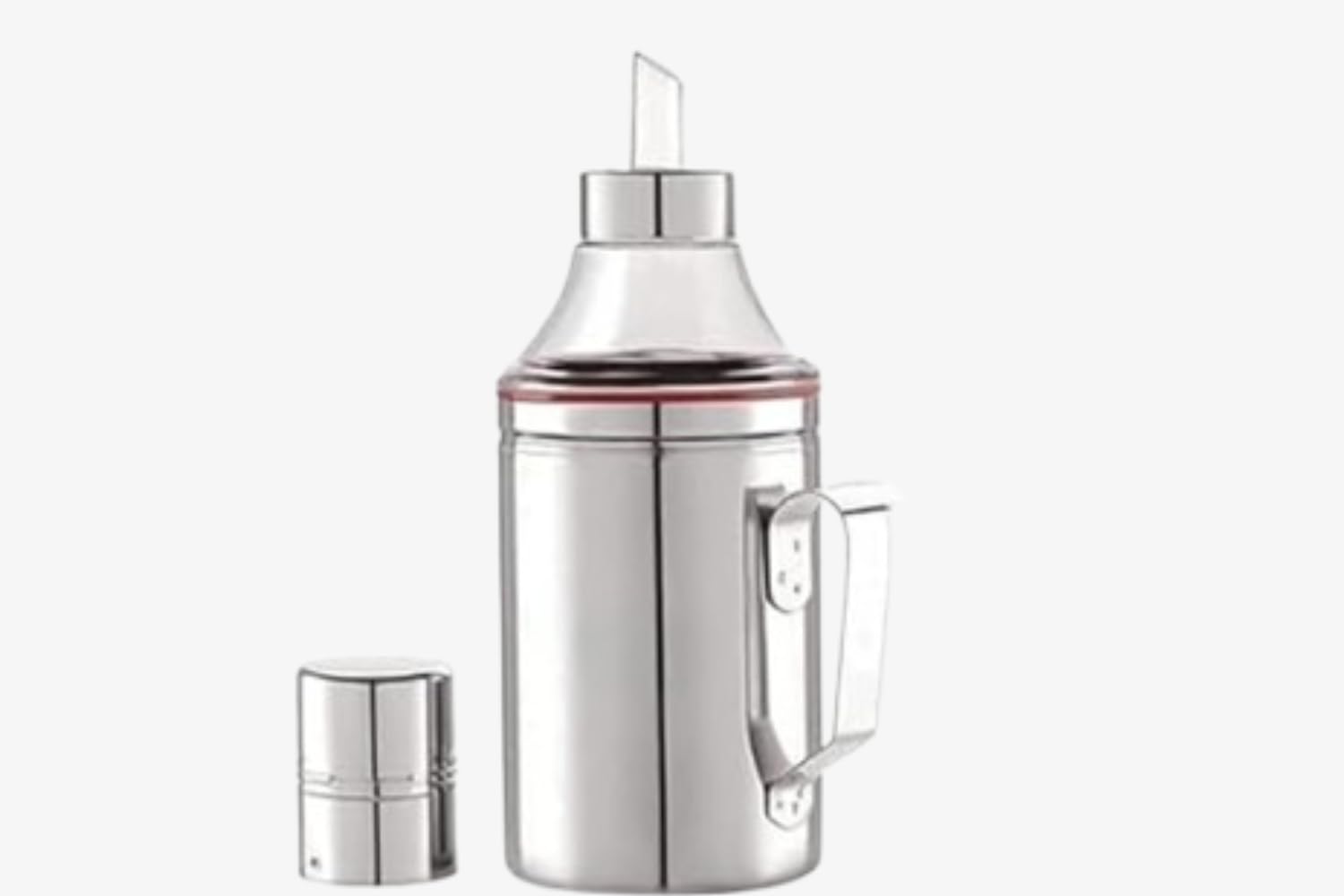 Diamond Steel Stainless Steel Oil Dispenser with Nozzle 1 Litre (1000 ml) | Oil Pourer | Oil Pot | Oil Can | Oil Container | Oil Dispenser with Handle Pack of (1) (B0DG8Z32YT) Amazon Price History, Amazon Price Tracker