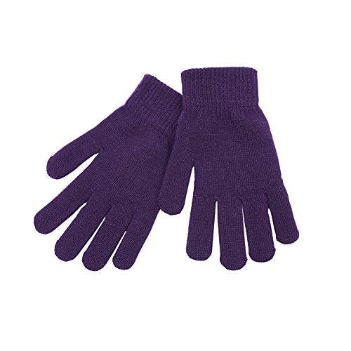 Geicyjiecy Mellons Winter Magic Gloves Warm Strecty Knit Gloves For Men Women (One Size Purple)