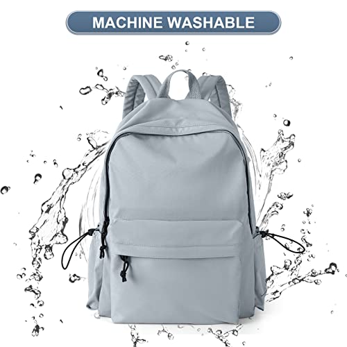 Pauback Blue School Backpack For Girls Water Resistant High School Book Bag Simple Backpack For Teens Boys Girls, Lightweight Simple Middle School Back Pack Daypack #TOP5