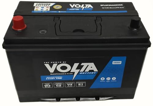 12V 130AH Deep Cycle Leisure Battery SFLN 130AHC100 Ideal for Caravan, Campervan, Motorhome & Solar Power Use/L