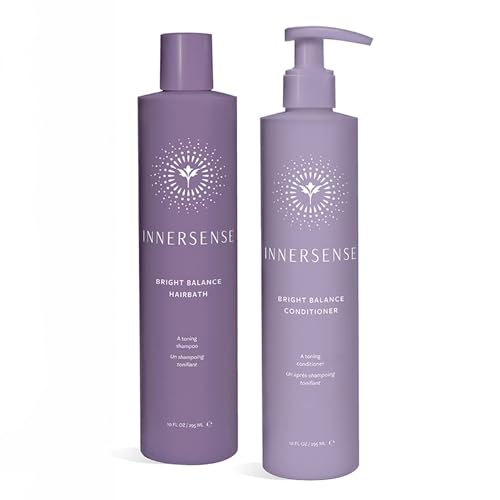 Innersense Organic Beauty - Natural Bright + Balanced Purple Toning Shampoo + Conditioner Value Duo