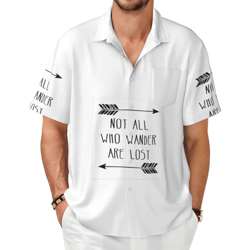 Chemise imprimé Wanderer à manches courtes homme coupe droite
