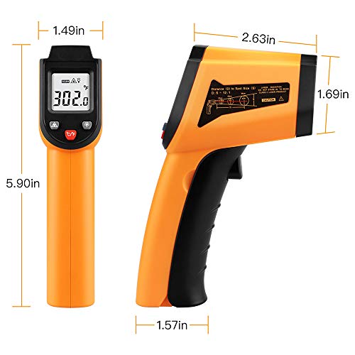 Digital Infrared Thermometer Laser Temperature Gun Non-Contact -50℃ ~ 400℃(-58℉~752℉) - Thumbnail 7