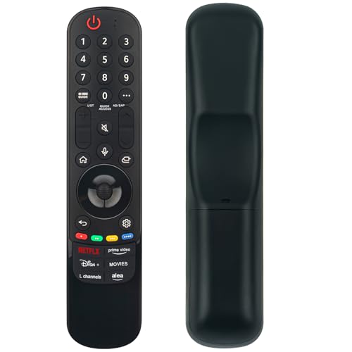 VINABTY MR24GA Ersetzte Sprachfernbedienung Passend für LG MR22GN MR22GA Smart OLED QNED Nano TV Models 43NANO766QA 50NANO766QA 55NANO766QA 60UQ81006LB 65NANO766QA 75NANO816QA 43NANO769QA
