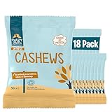Crazy Jack Organic Cashew Nuts 18 x 30g Snack Packs | Vegan & Plant-Based Protein | 100% Organic & Unsalted | Creamy & Crunchy | High Fibre & Magnesium | Healthy Nut Snack for Lunchboxes & On-the-Go