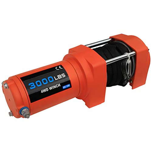 Winch eléctrico durable 3000lb con cuerda sintética miniatura 4