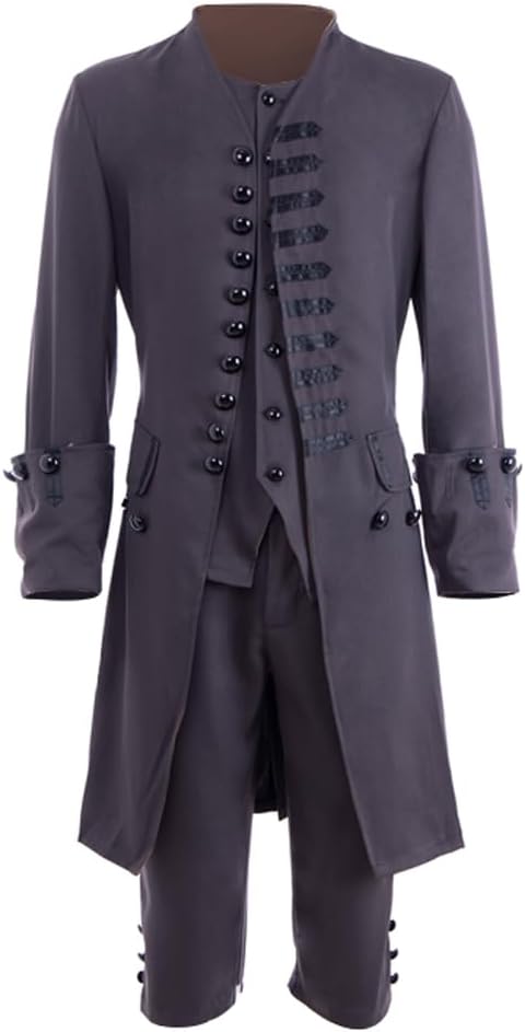 1791's lady Mens Medieval Victorian Vintage Tudor Suit Uniform Costume