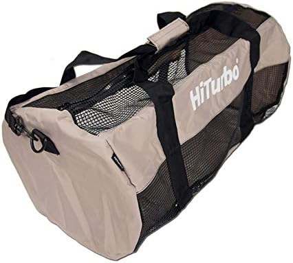 Hiturbo Mesh Duffel Bag, Dive Bags Travel Beach Gear Diving Duffels Luggage for Scuba, Surfing and Snorkeling (Grey)