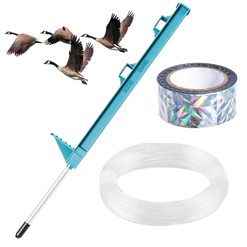 Goose Guard - Easy-to-Install Fence System to Keep Geese and Birds Off Lakefront River or Pond - Durable Geese and Bird Deterrent for Property Protection