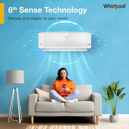 Image of Whirlpool 2.0 Ton 3 Star, Supremecool Inverter Split AC (SUPREMECOOL 20T 3S INV EXP S5N3PB0, Copper, Convertible 4-in-1 Cooling Mode, HD Filter White)