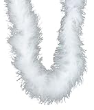 Touch of Nature 36885 Fluffy Boa, White with Lurex