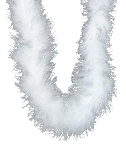 Touch Of Nature 36885 Fluffy Boa, White With Lurex