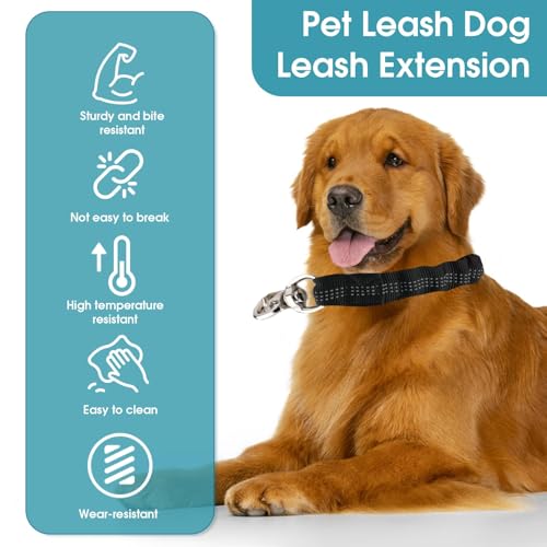 Ruckdämpfer 2.5 * 37cm für Hunde, Nylon Leine Mit Stoßdämpfung für Fahrradfahren Mit Mittelgroßen Hunden, Hochwertige Hundekurzleine